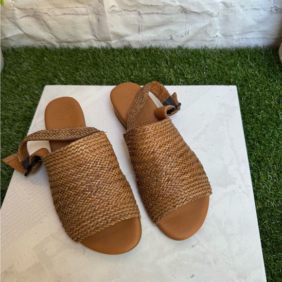 PAUL GREEN Helena espadrille sandals size 7.5 US Color Cuoio Sisal Woven leather - Picture 5 of 15